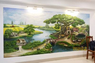 Tranh đắp đồng quê tại Bắc Từ Liêm - Hà Nội - ms68