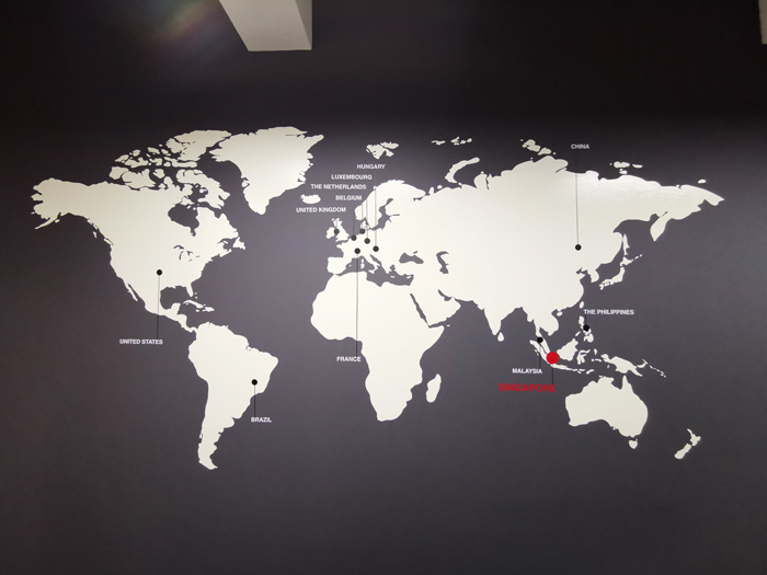 sp vẽ tranh tường văn phòng cty ms1