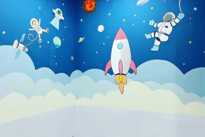 vẽ-tranh-Vũ-trụ-phòng-trẻ-em