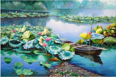 vẽ-tranh-tường-đầm-sen---MS06-