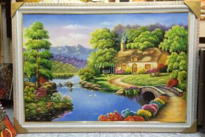 Tranh sơn dầu phong cảnh Châu Âu - ms92