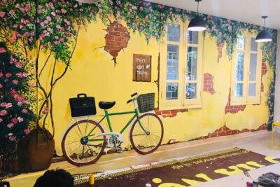 Vẽ tranh tường quán trà chanh - MS662