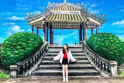 Vẽ tranh tường 3d tương tác phong cảnh - Ms486