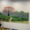 vẽ tranh tường 3d tương tác phong cảnh ms486