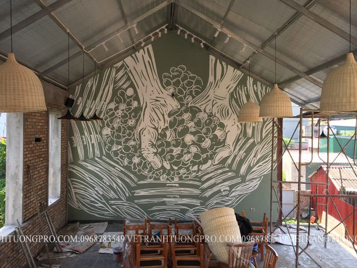 Vẽ-tranh-tường-quán-cafe-tại-Long-Biên---Hà-Nội