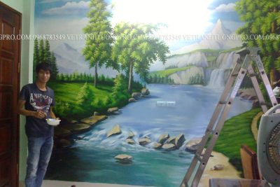 Vẽ-tranhtường-phòng-ngủ-nhà-chị-Hoà-chủ-tịch-tập-đoàn-Bell-Đức---kđt-Phú-Lương---Hà-Đông