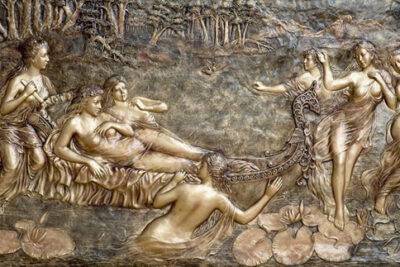 Đắp phù điêu giả đồng tranh Phục Phưng - tân cổ điển