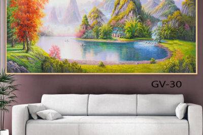 Tranh sơn dầu phong cảnh phong khách - GV30